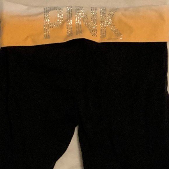 PINK Victoria's Secret Pants - Victoria Secret PINK *B*L*I*N*G* yoga crop pants